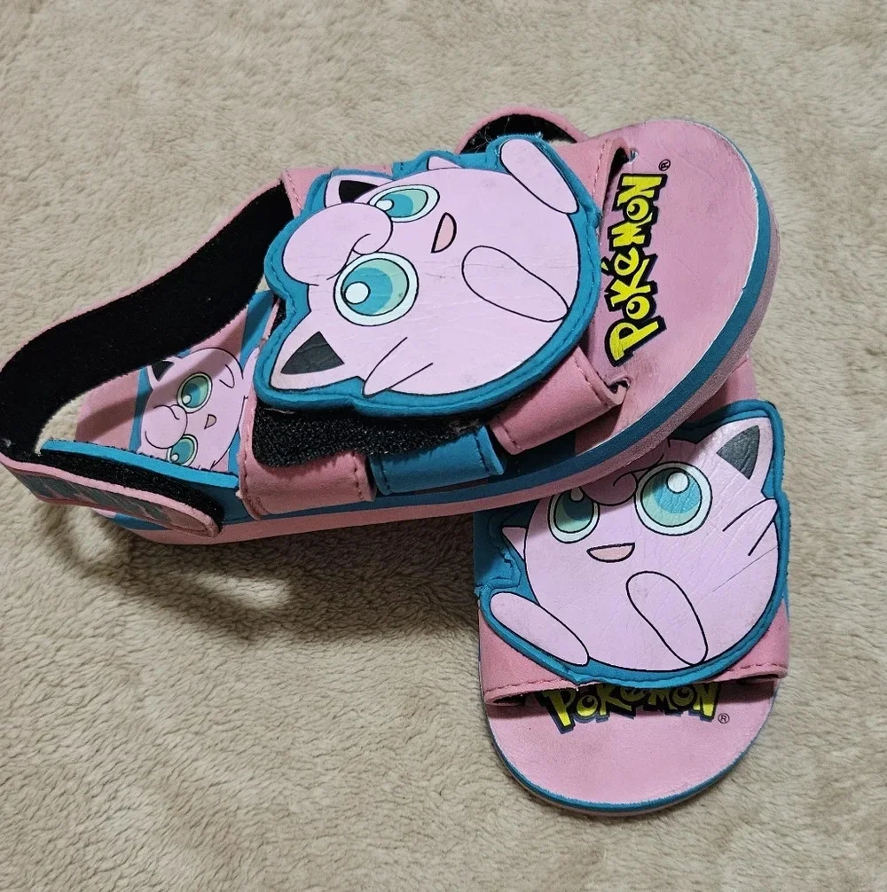 Pokemon Jigglypuff Kids Sandals - Pink and Blue